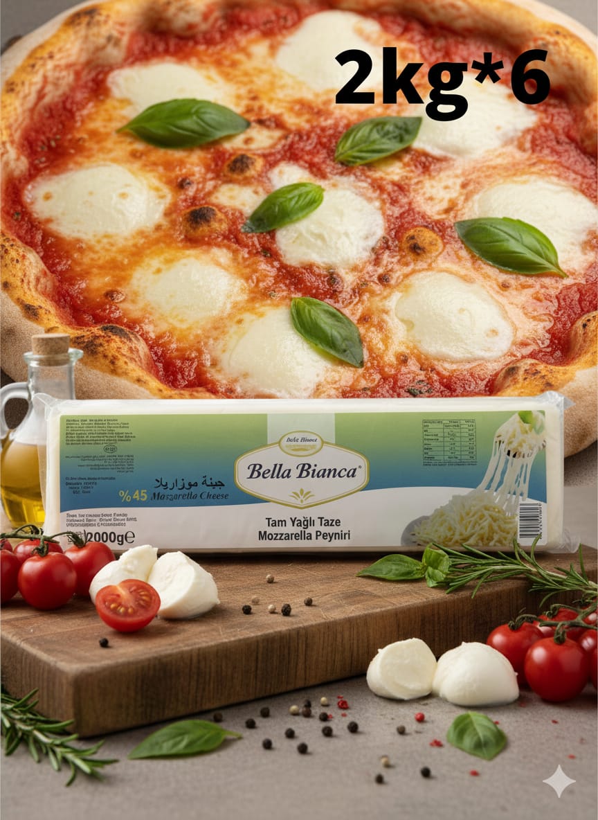 جبنة موزريلا قالب بيلابيانكا 2 كغم 6x