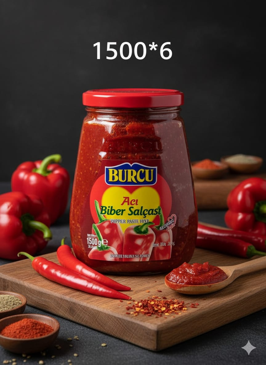 صلصة الفلفل الاحمر الحار بورجو 1500 غم 6x