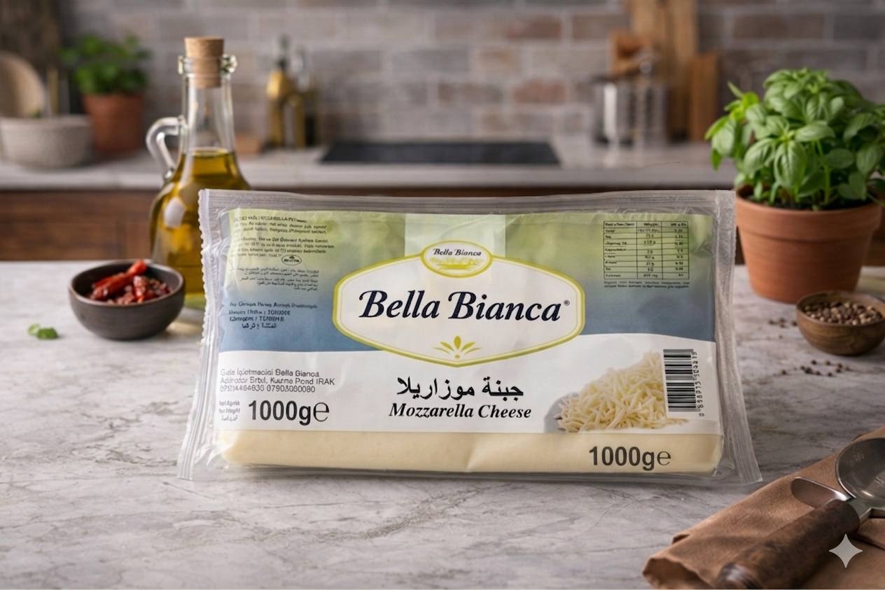 موزريلا قالب بيلا بيانكا 1كغم *12(1109)
